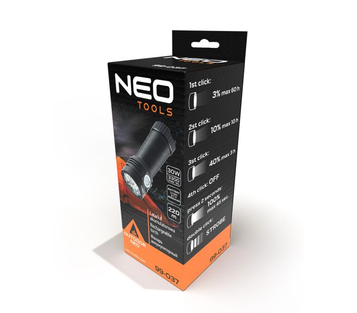 USB dobíjateľná baterka 3300 lm OSRAM P9 LED – Obrázok 5