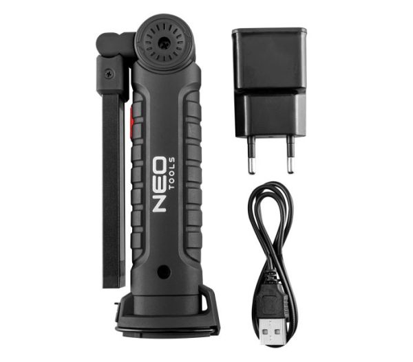 Batériová dielenská lampa 200 lm COB + baterka – Obrázok 8