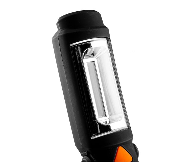 Batériová dielenská lampa 300 lm COB 2 v 1 + batérie 3xAA – Obrázok 7