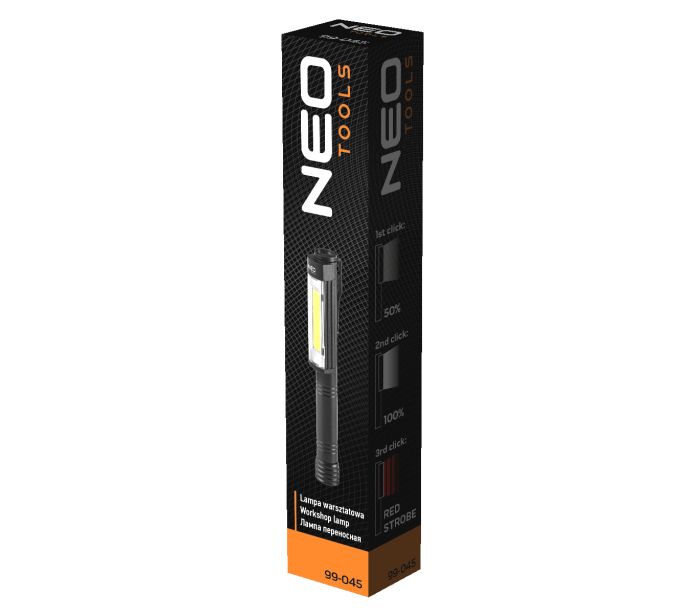 Batériová inšpekčná lampa 400 lm COB – Obrázok 9