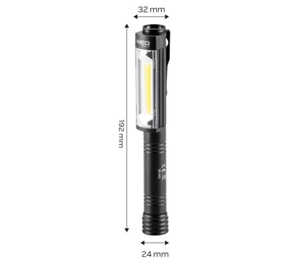 Batériová inšpekčná lampa 400 lm COB – Obrázok 8