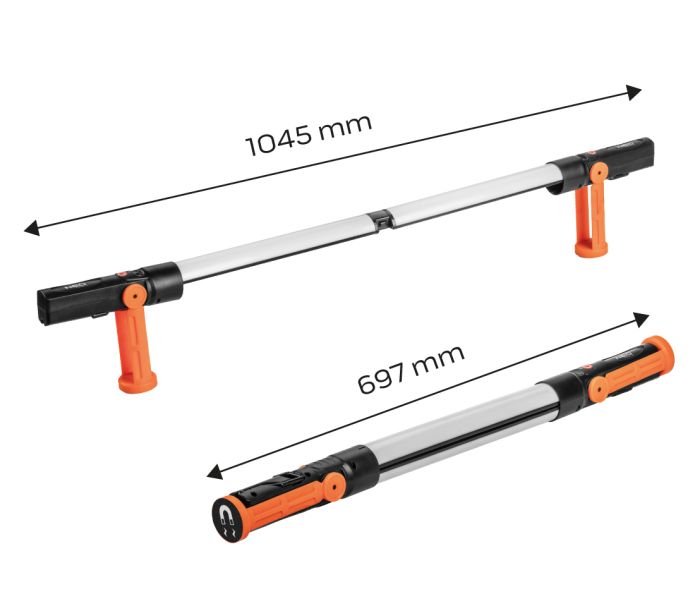 Batériová dielenská lampa 2x350 lm rozšíriteľná SMD – Obrázok 5