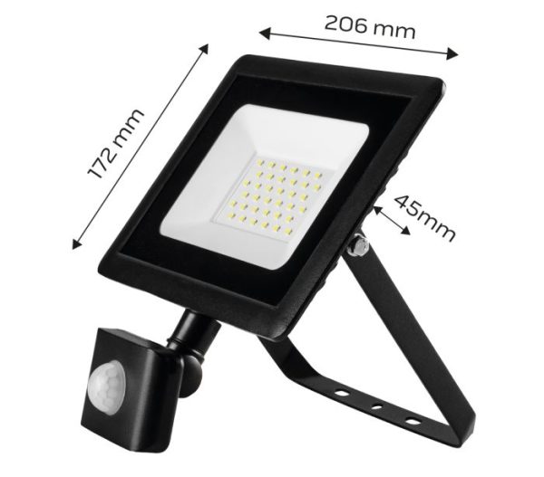 Lampa s detektorom pohybu SMD 30W 2400 lm 230V – Obrázok 2