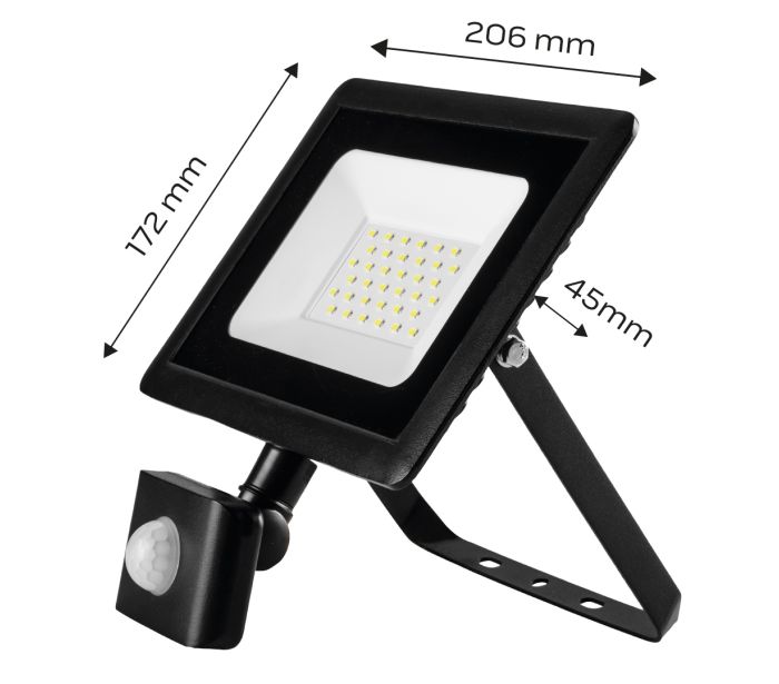 Lampa s detektorom pohybu SMD 30W 2400 lm 230V – Obrázok 2
