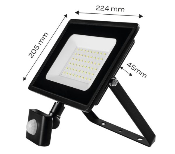 Lampa s detektorom pohybu SMD 50W 4000 lm 230V – Obrázok 4