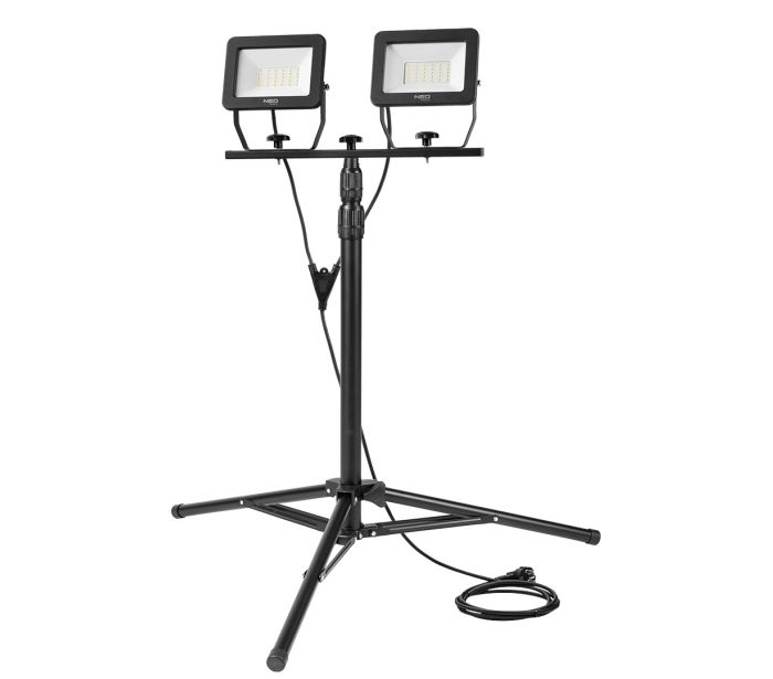 Reflektor dvojitý 2x50W SMD LED 9000lm na stojane 1.8m