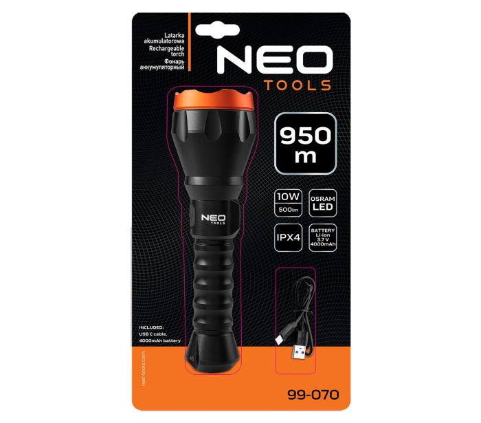 Batéria USB C 500 lm Osram LED – Obrázok 2