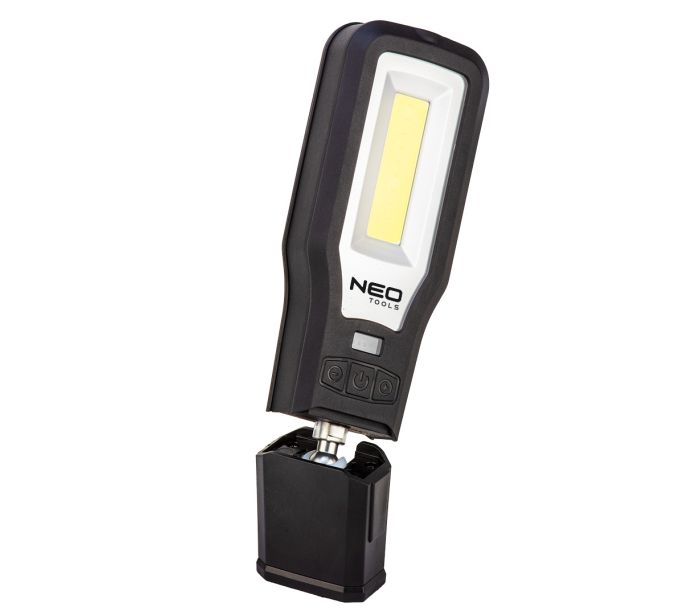 Dielenská lampa 550 lm COB LED + základňa + nabíjačka – Obrázok 8