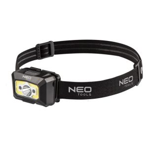 Batéria USB čelovka 250 lm COB LED + senzor pohybu