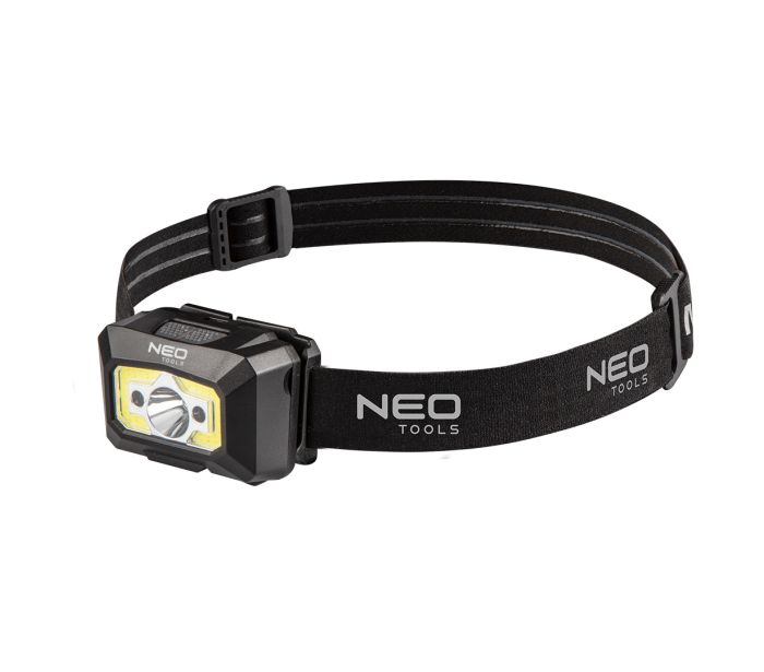 Batéria USB čelovka 250 lm COB LED + senzor pohybu
