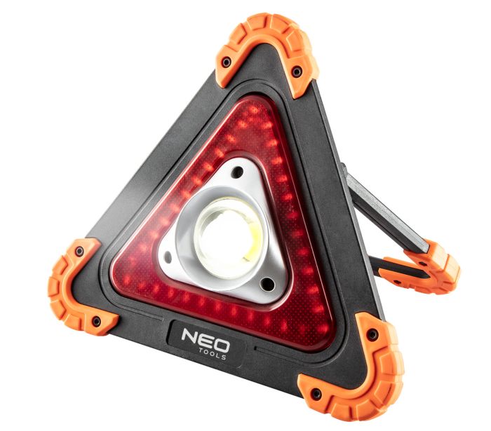 Akumulátorová lampa + výstražný trojuholník 2 v 1
