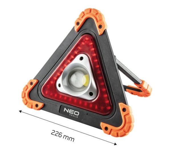Akumulátorová lampa + výstražný trojuholník 2 v 1 – Obrázok 5