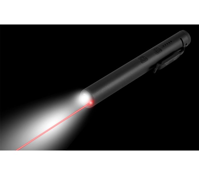 Inšpekčná lampa 450 lm COB LED + laser + UV + 4 v 1 baterka – Obrázok 2