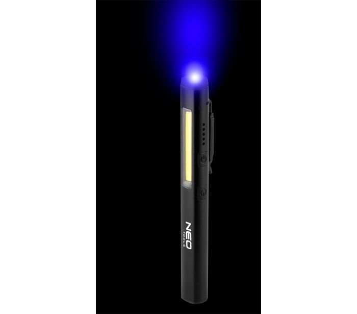 Inšpekčná lampa 450 lm COB LED + laser + UV + 4 v 1 baterka – Obrázok 6