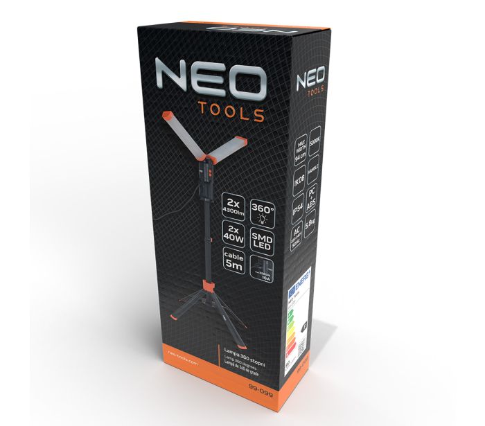 Dvojitá 360° lampa 2x4300lm – Obrázok 7