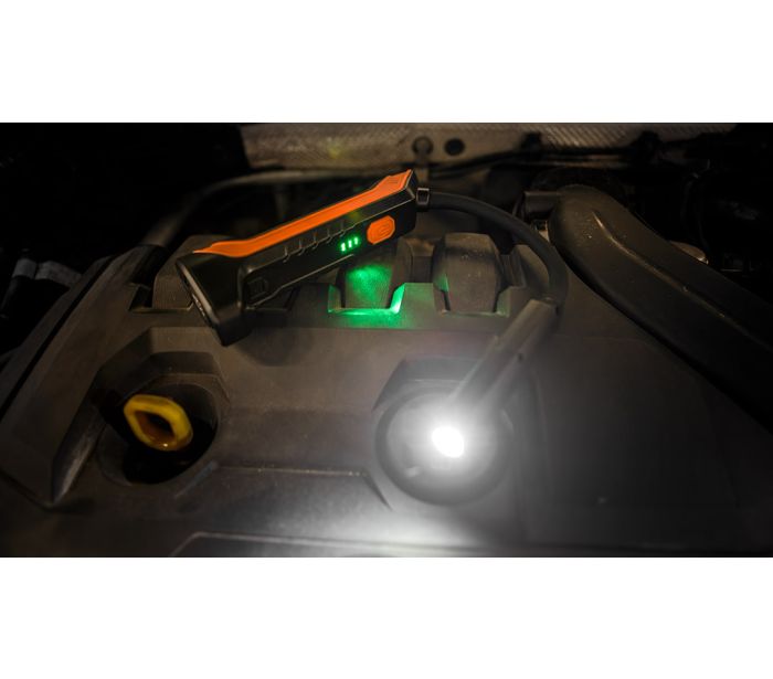 Dobíjacia dielenská lampa 400 lm COB + baterka – Obrázok 8