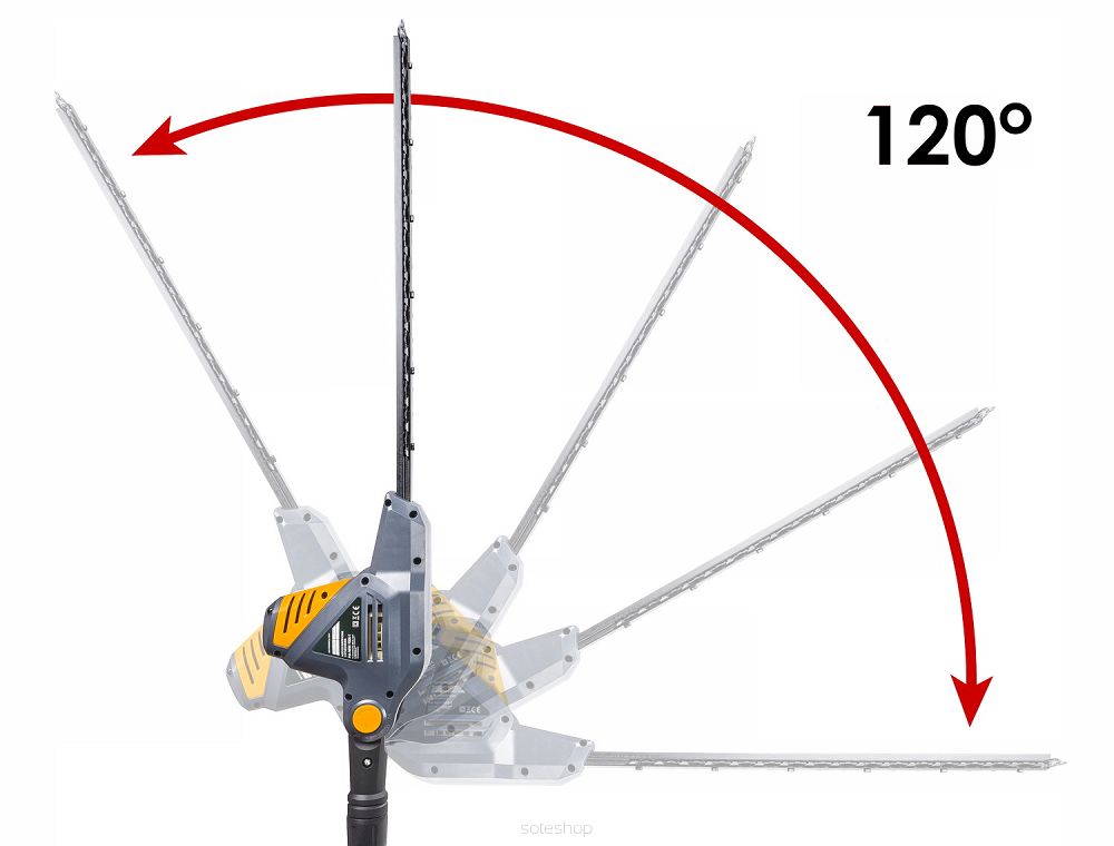 ELEKTRICKÉ NOŽNICE NA ŽIVÝ PLOT PM-NEW-900S-T 45CM 900W, POWERMAT PM0618 – Obrázok 8