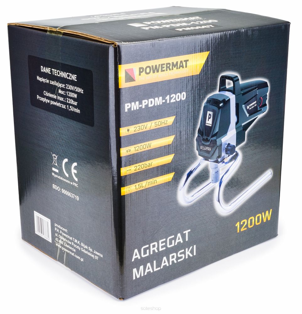 Hydrodynamický maliarsky/lakovací agregát PM-PDM-1200 – Obrázok 12
