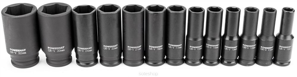 Sada rázových nástrčných kľúčov 10-32 1/2″ | PM-ZNU-13-0.5T – Obrázok 4
