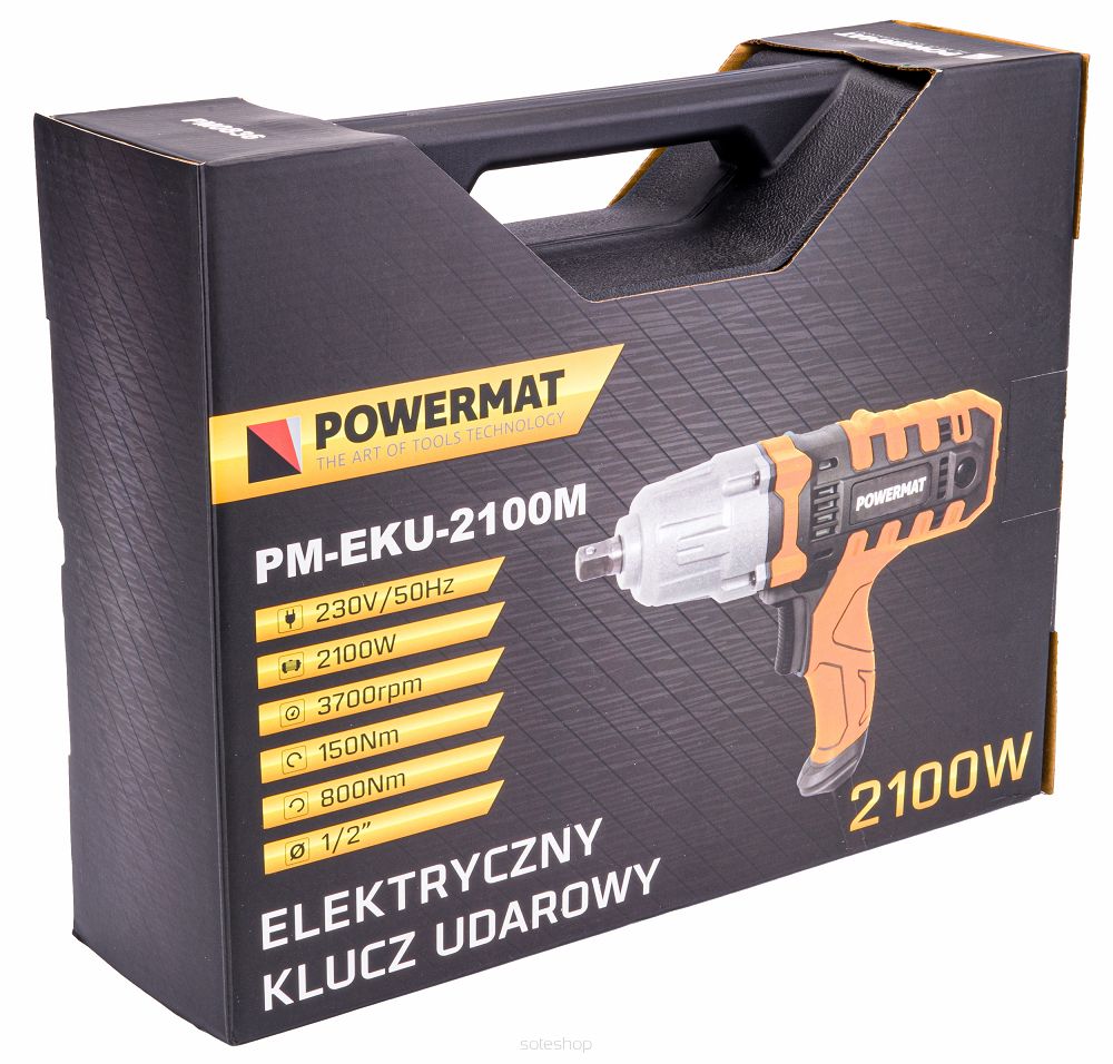 Elektrický rázový uťahovák – 800 Nm | PM-EKU-2100M – Obrázok 3