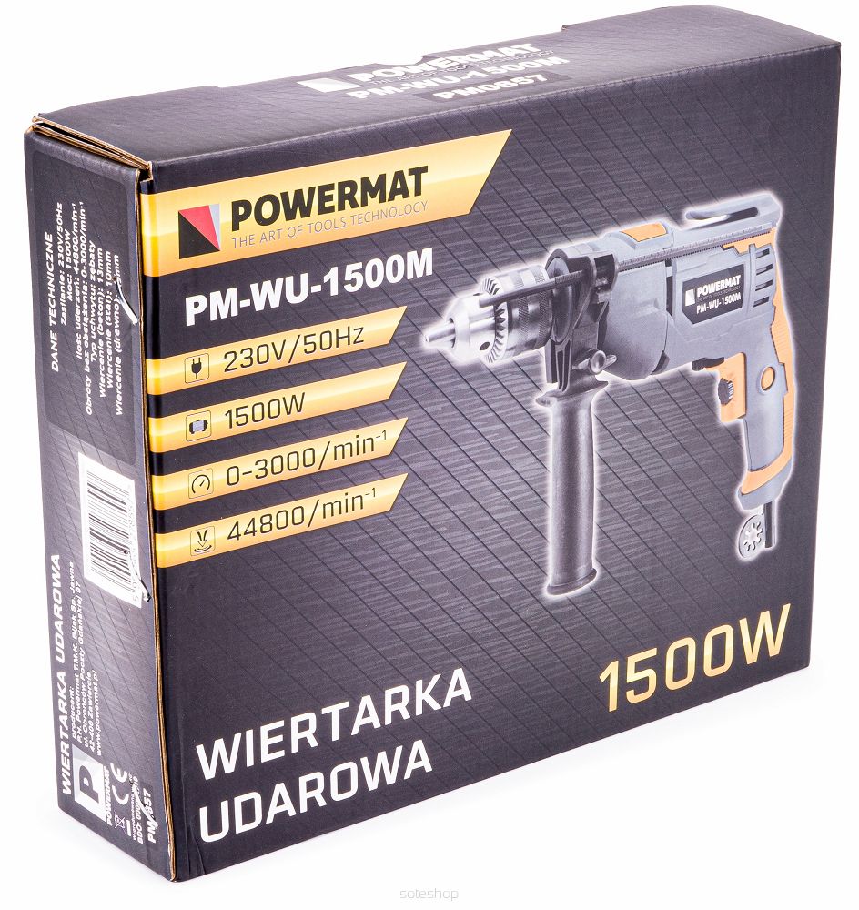 Príklepová vŕtačka 1500W | PM-WU-1500M – Obrázok 12