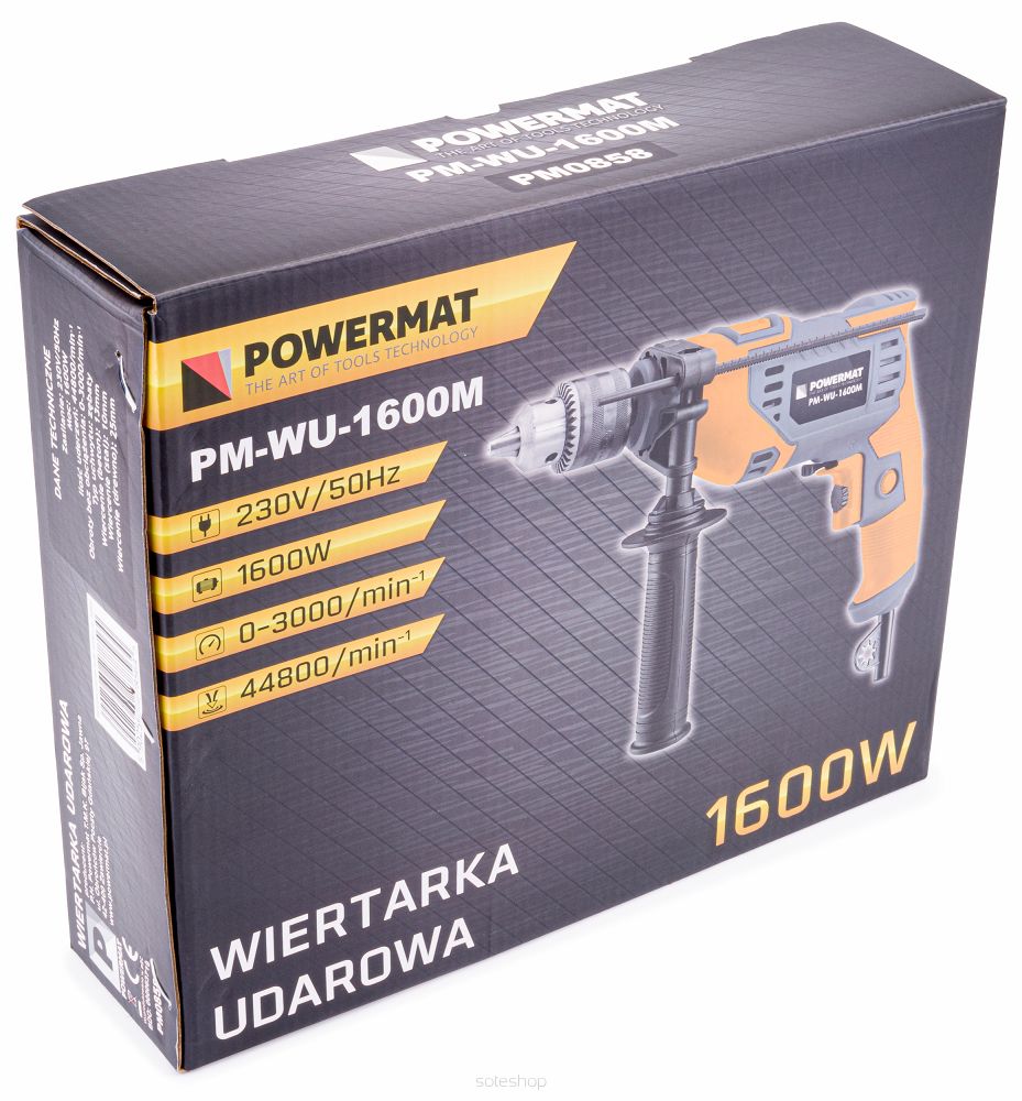 Príklepová vŕtačka 1600W 13mm | PM-WU-1600M – Obrázok 13