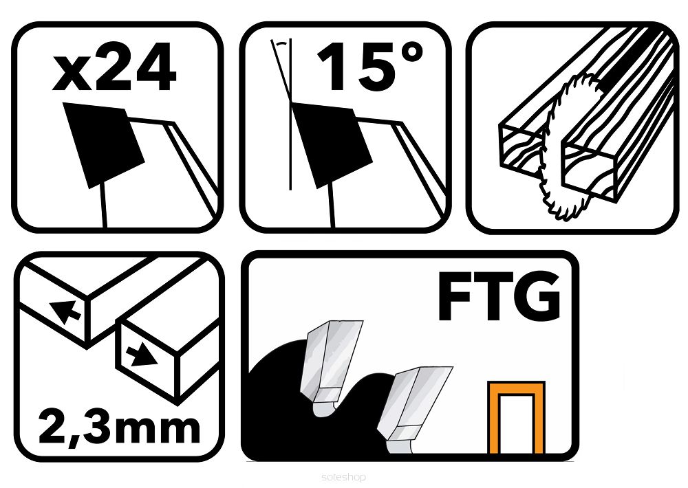 Vídiový kotúč na drevo 190x30mm + 24 rezných zubov – Obrázok 2