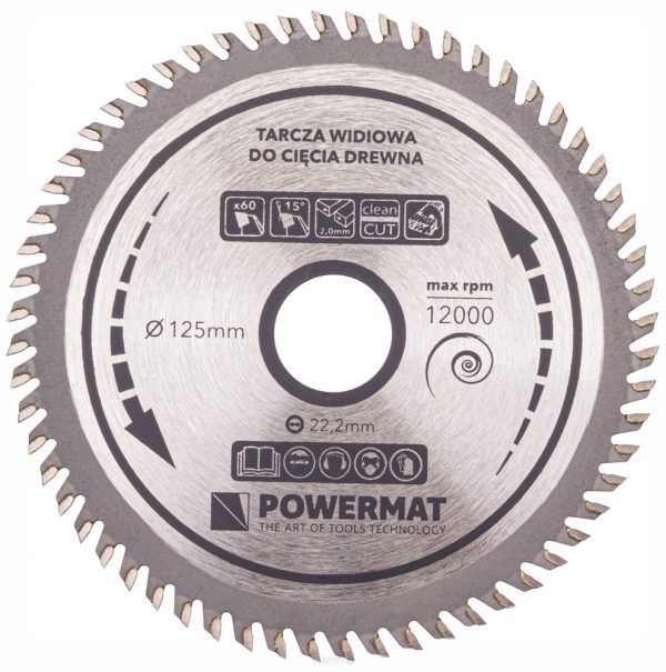 Vídiový kotúč na drevo 125x22,2 60z, TDD-125x22,2x60Z – Obrázok 6