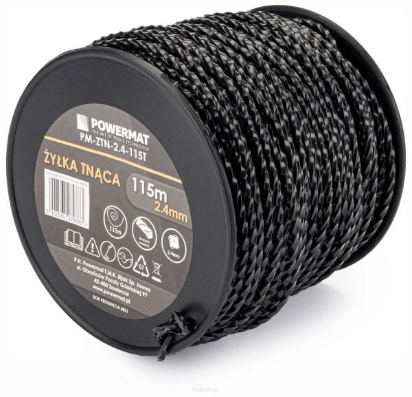 Žacia struna do krovinorezu 2.4mm 115m 4-hranná | PM-ZTN-2.4-115T