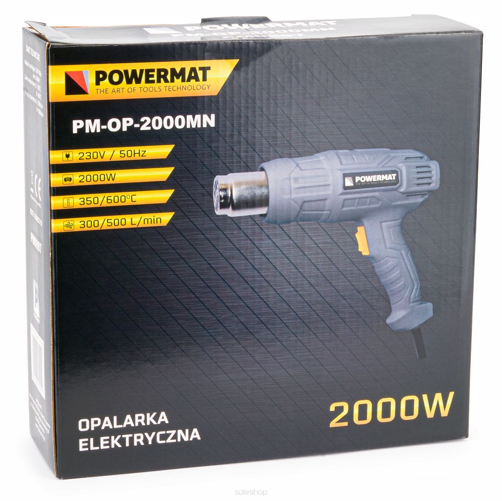 Elektrická teplovzdušná pištoľ 2000W PM-OP-2000MN – Obrázok 9
