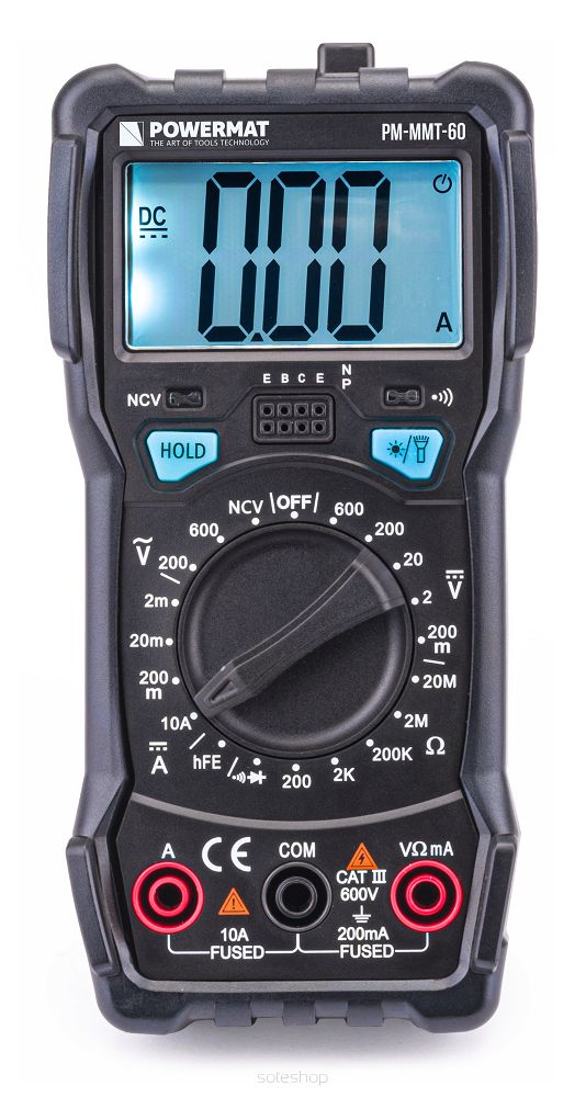 Digitálny multimeter LCD + LED svetlo | PM-MMT-60