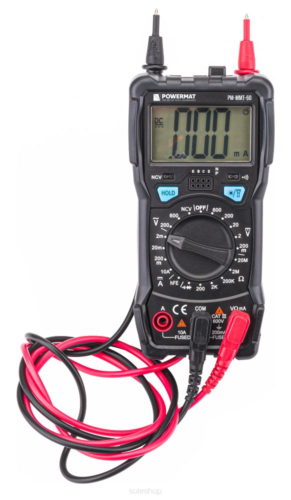 Digitálny multimeter LCD + LED svetlo | PM-MMT-60 – Obrázok 6