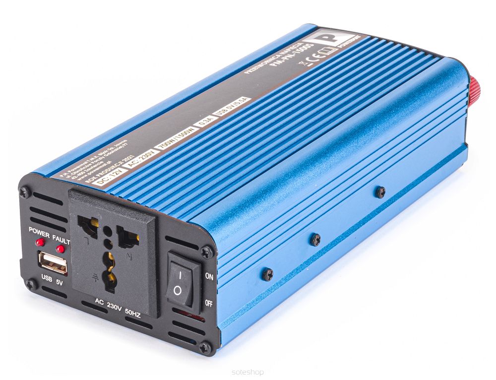 Menič napätia 12V/230V 1500W | PM-PN-1500S – Obrázok 3
