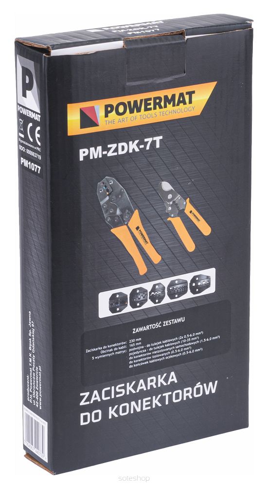 Krimpovacie kliešte – sada 7v1 | PM-ZDK-7T – Obrázok 8