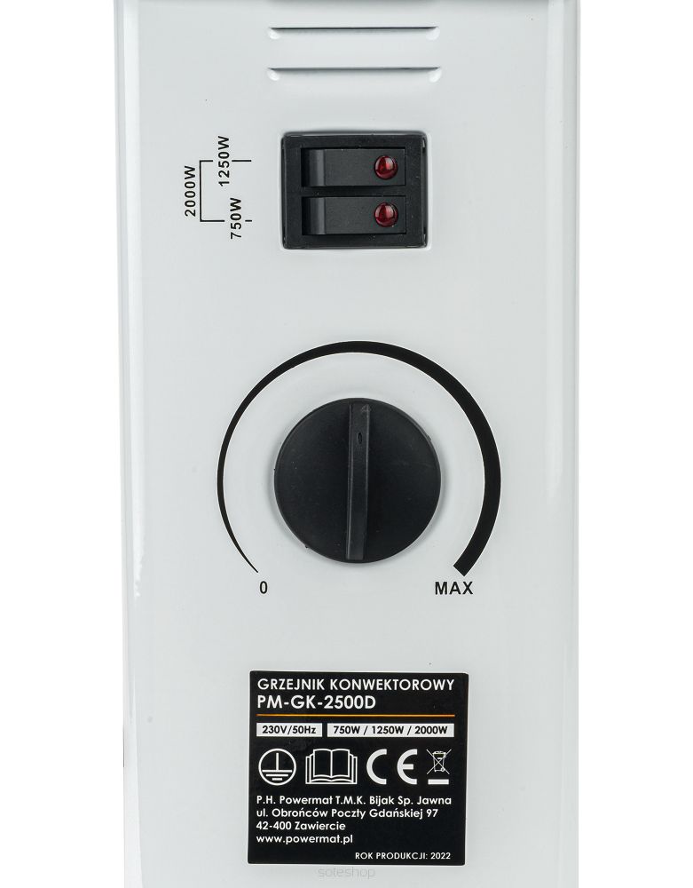 KONVEKTOROVÝ OHRIEVAČ PM-GK-2500D – Obrázok 4