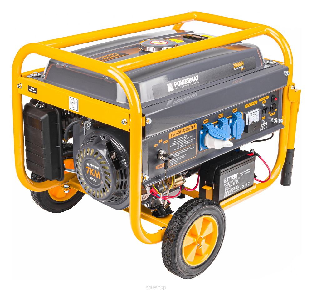 Elektrocentrála benzínová 3000W PM-AGR-3000M2KE – Obrázok 3