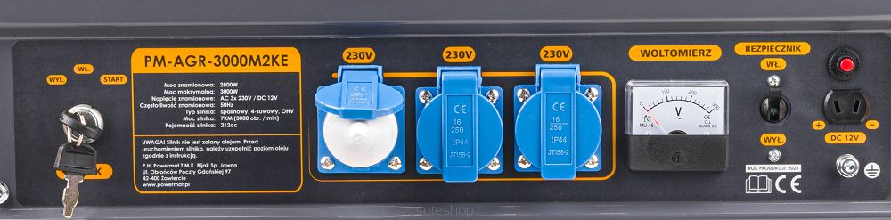 Elektrocentrála benzínová 3000W PM-AGR-3000M2KE – Obrázok 5