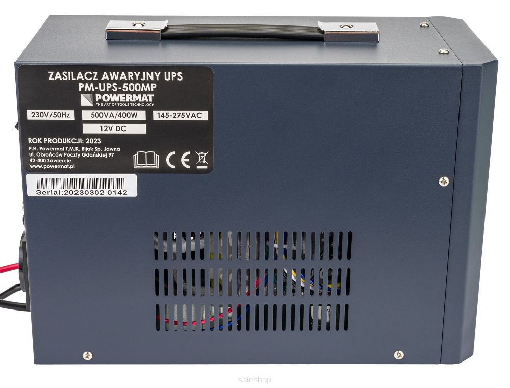 ZÁLOŽNÝ ZDROJ 400W UPS PM-UPS-500MP, POWERMAT PM1212 – Obrázok 2