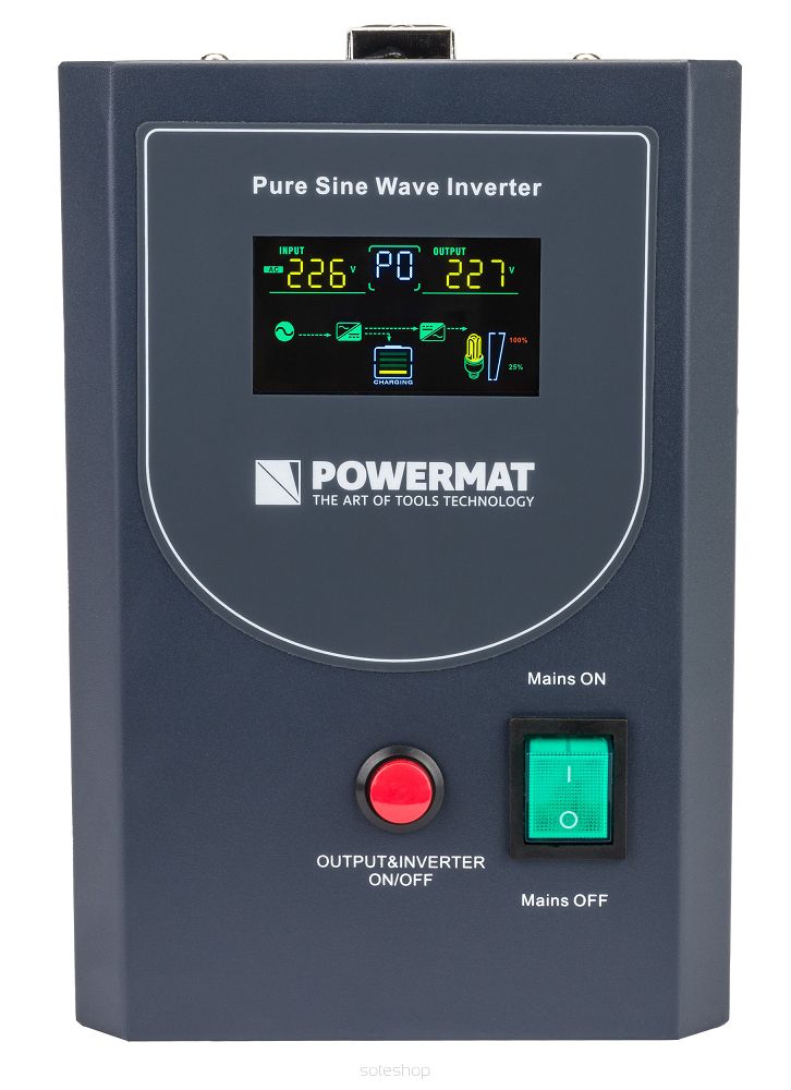 ZÁLOŽNÝ ZDROJ 400W UPS PM-UPS-500MP, POWERMAT PM1212 – Obrázok 4