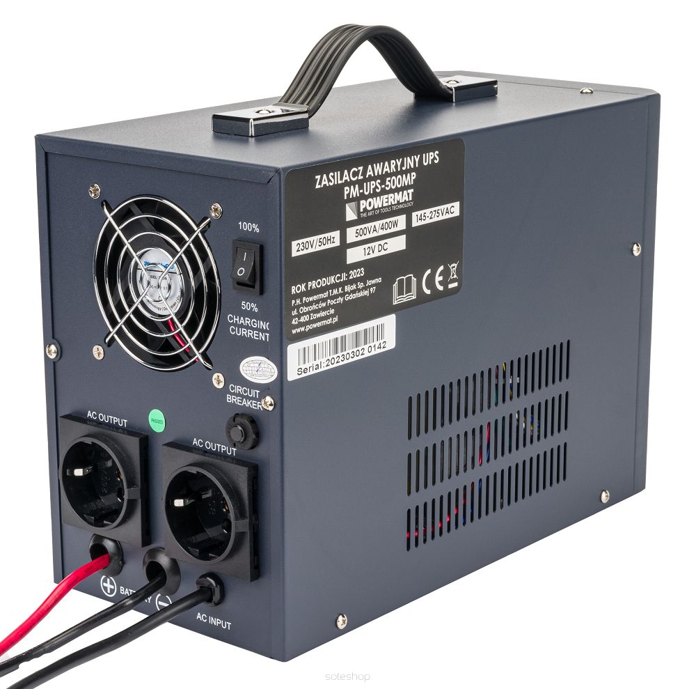 ZÁLOŽNÝ ZDROJ 400W UPS PM-UPS-500MP, POWERMAT PM1212 – Obrázok 6