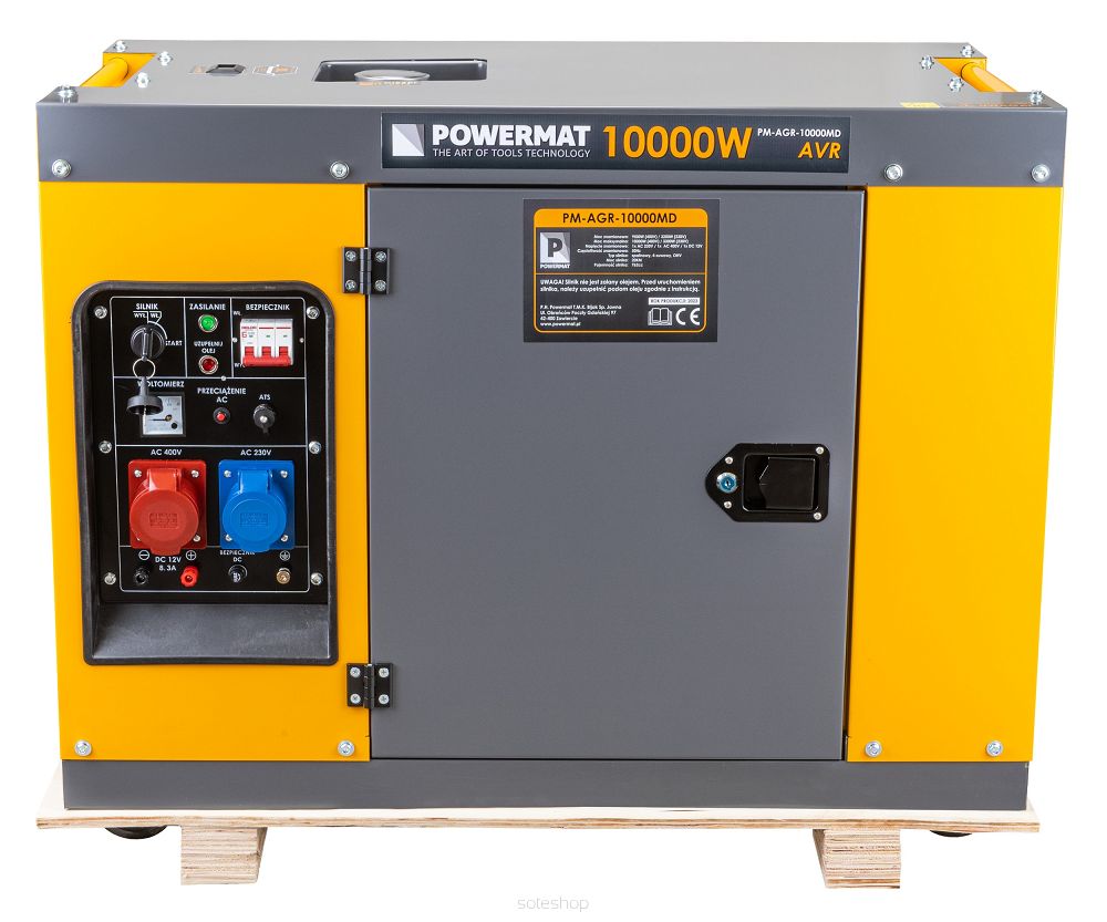 Súprava dieselagregátu 10kW 230V 400V ATS PM-AGR-10000MD – Obrázok 2