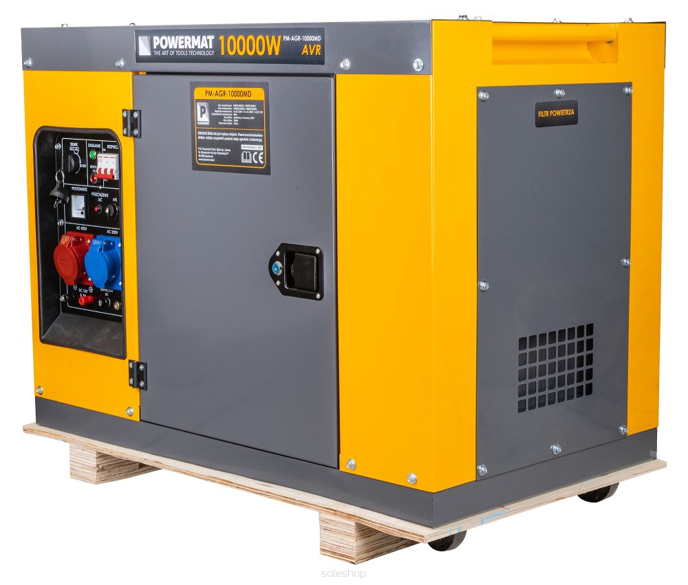 Súprava dieselagregátu 10kW 230V 400V ATS PM-AGR-10000MD – Obrázok 3