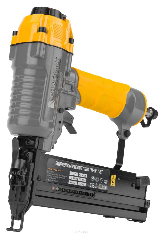 Pneumatická klincovačka a sponkovačka, POWERMAT | PM-GP-100T – Obrázok 2