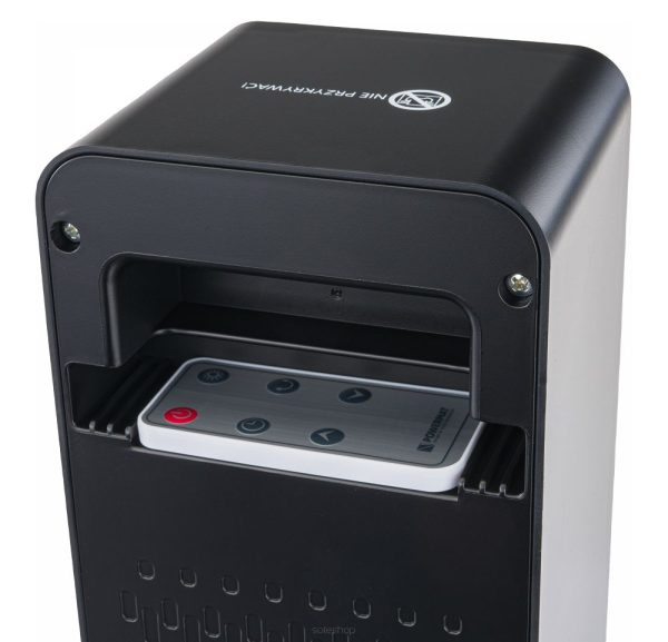 Stlpový elektrický ohrievač, čierny | PM-GKL-3000DL – Obrázok 6