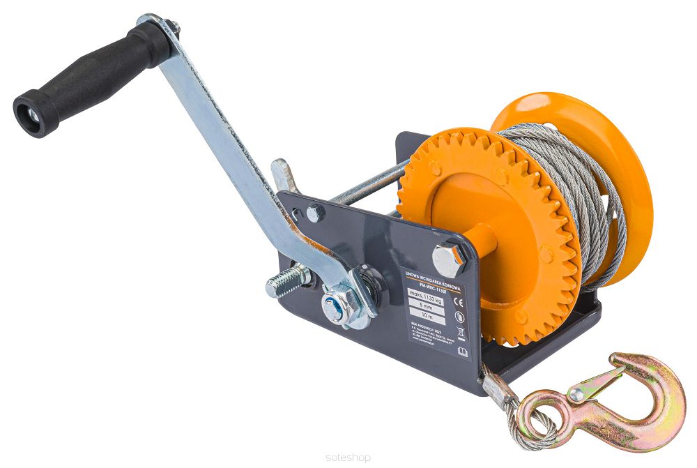Ručný lanový navijak 545kg 10m PM-WRC-545T