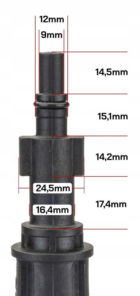 Otočná kefa pre vysokotlakový čistič RTMC0028-SR1 | RED TECHNIC – Obrázok 3