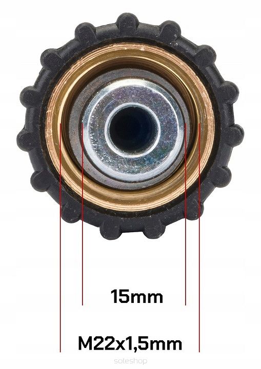 Tlaková hadica pre vysokotlakový čistič RTMC0029-W1, 5M | RED TECHNIC – Obrázok 3