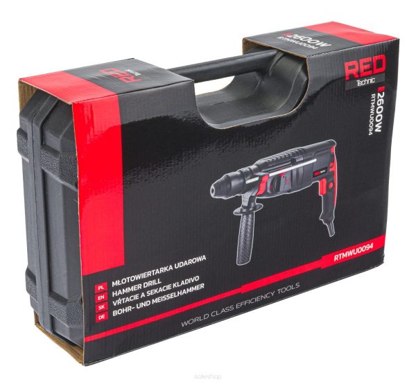 Príklepová vŕtačka RTMWU0094, 2600W | RED TECHNIC – Obrázok 8