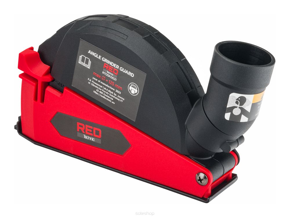 Protiprachový kryt na brúsku RTOSK0021, 125 mm | RED TECHNIC