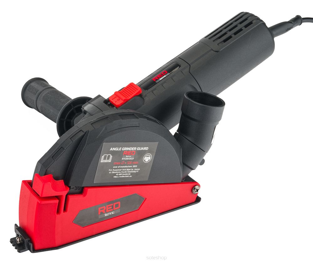 Protiprachový kryt na brúsku RTOSK0021, 125 mm | RED TECHNIC – Obrázok 5